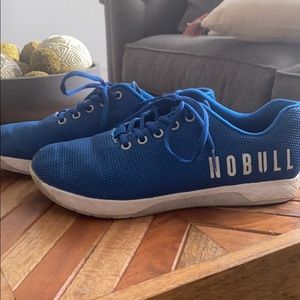 blue & white trainers